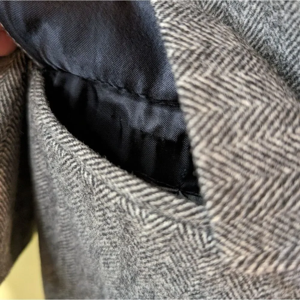 Vintage Camel‎ Hair Blazer sport coat vintage herringbone Robert Stock 42L